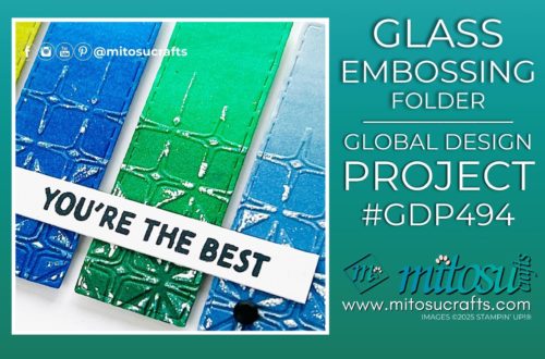The Best Double Embossing Technique with Glass Folder Jay Soriano Mitosu Crafts Stampin' Up! UK