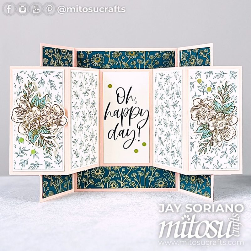 Thoughtful Kindest Expressions Winged Gate Fun Fold Card Idea Mitosu Crafts by Barry & Jay Soriano Stampin' Up! UK France Germany Austria Netherlands Belgium Ireland