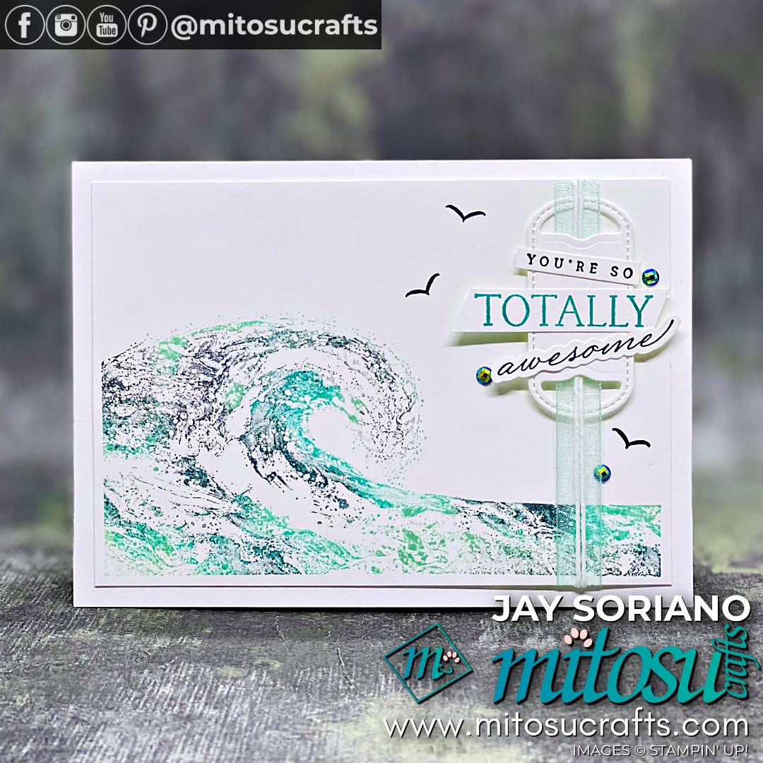 Totally Awesome Waves of Inspiration Card Idea - Mitosu Crafts