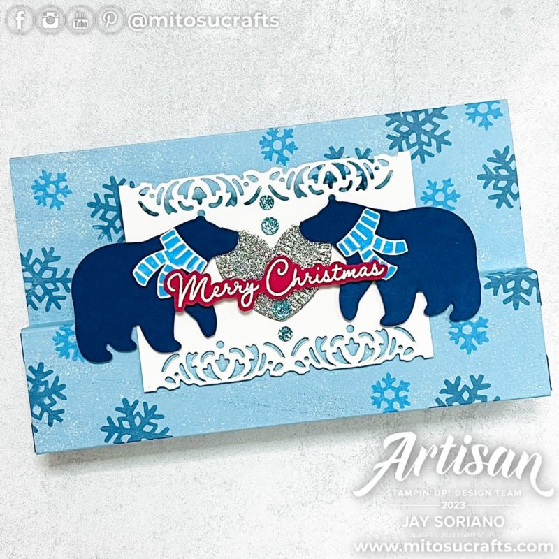 Treat Box Gift Card Beary Cute Christmas Stocking Fillers Idea from Mitosu Crafts by Barry & Jay Soriano Stampin' Up! UK France Germany Austria Netherlands Belgium Ireland