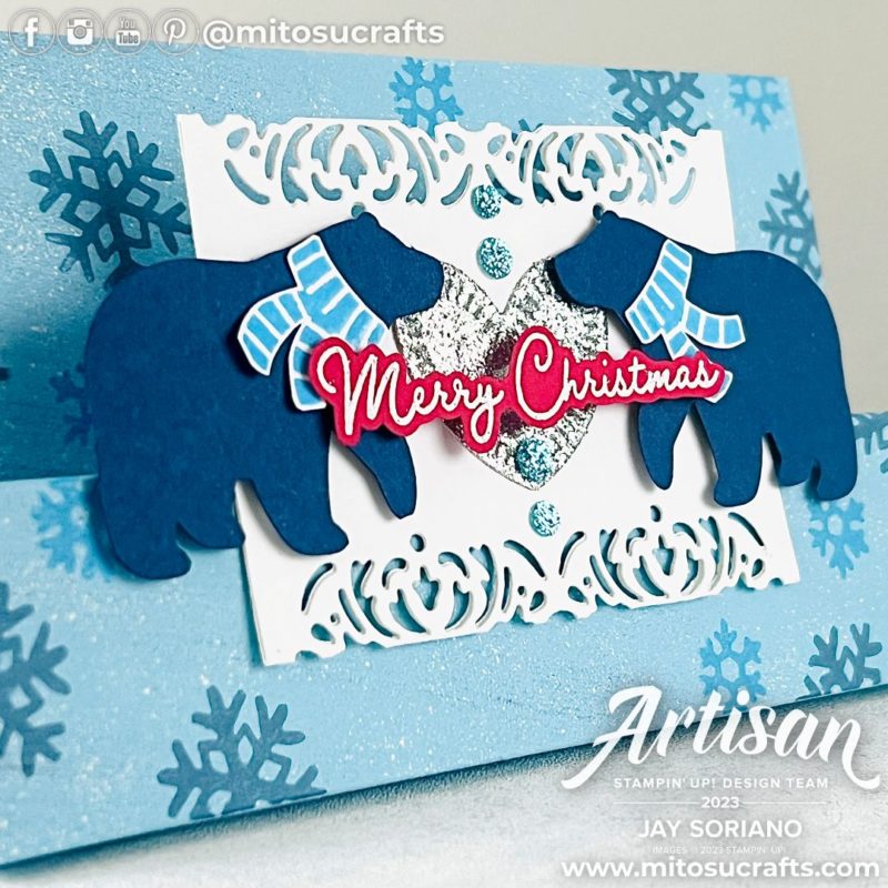 Treat Box Gift Card Beary Cute Christmas Stocking Fillers Idea from Mitosu Crafts by Barry & Jay Soriano Stampin' Up! UK France Germany Austria Netherlands Belgium Ireland