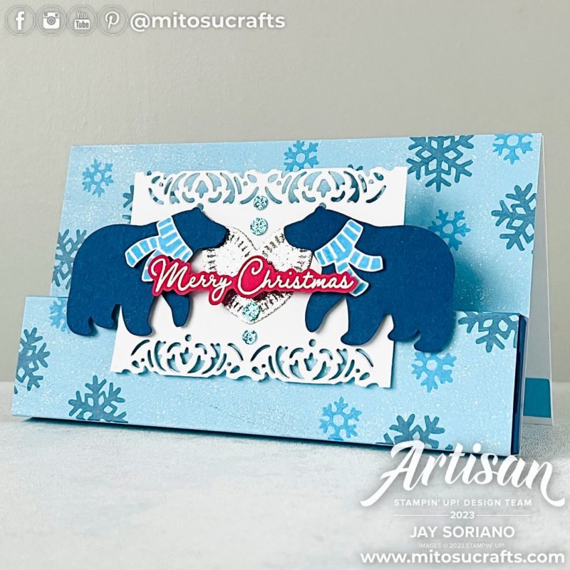 Treat Box Gift Card Beary Cute Christmas Stocking Fillers Idea from Mitosu Crafts by Barry & Jay Soriano Stampin' Up! UK France Germany Austria Netherlands Belgium Ireland