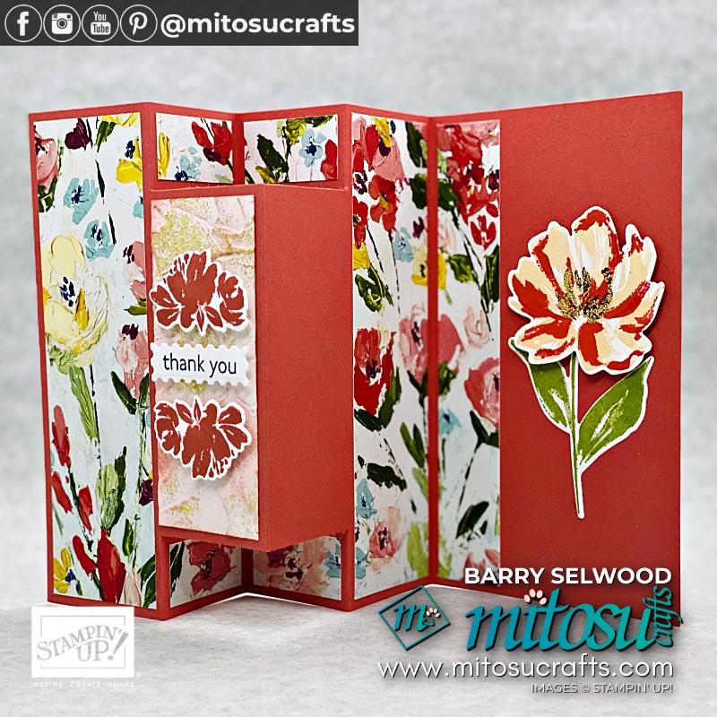 Tri Fold Card Tutorial #funfoldfriday from Barry & Jay Soriano Mitosu Crafts Independent Stampin Up Demonstrators UK