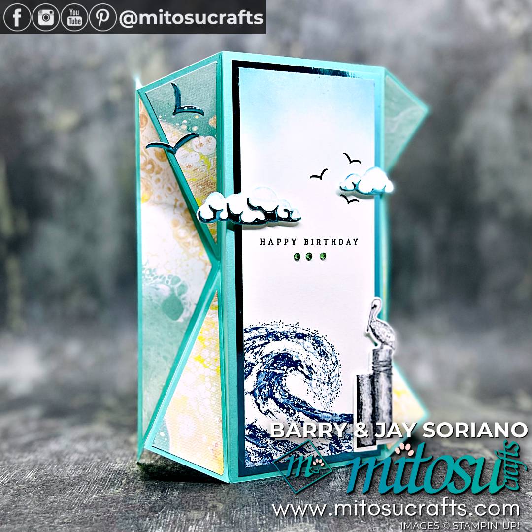 Waves of the Ocean Inspiration Online Craft Retreat Projects from Mitosu Crafts by Barry Selwood & Jay Soriano Stampin Up Demonstrators UK France Germany Austria & The Netherlands