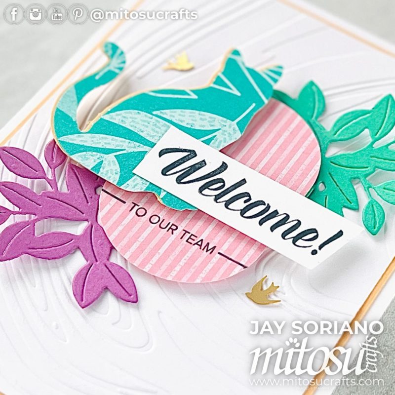 Welcome 2024-2026 In Color Team Card Idea Mitosu Crafts by Barry & Jay Soriano Stampin' Up! UK France Germany Austria Netherlands Belgium Ireland