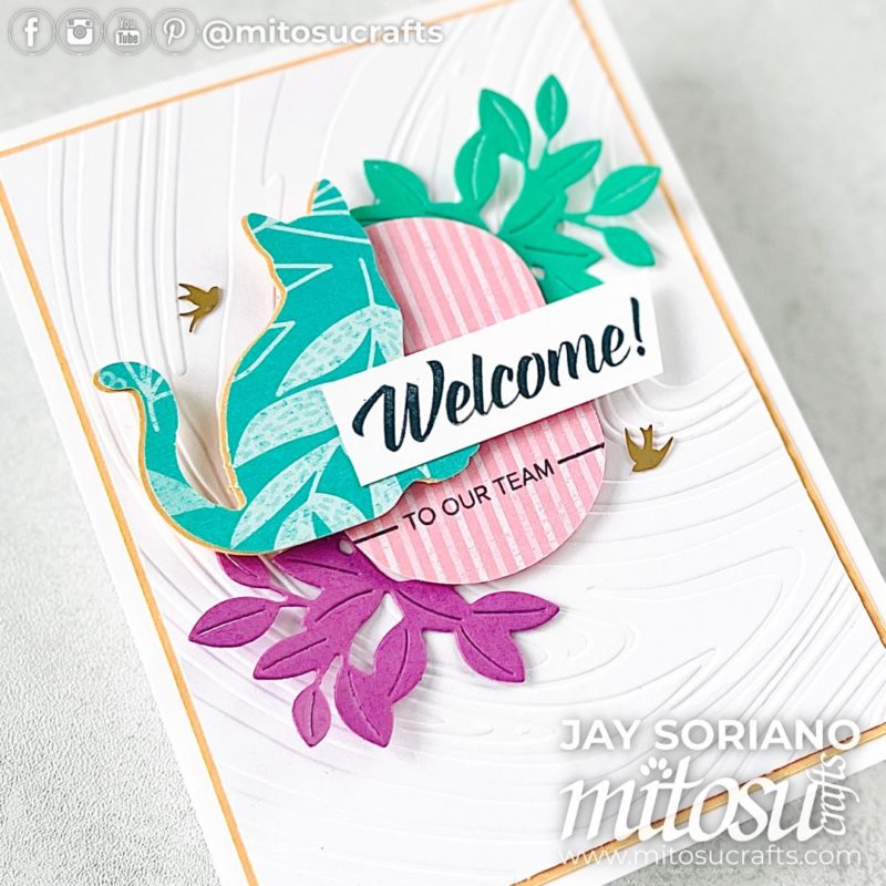 Welcome 2024-2026 In Color Team Card Idea Mitosu Crafts by Barry & Jay Soriano Stampin' Up! UK France Germany Austria Netherlands Belgium Ireland