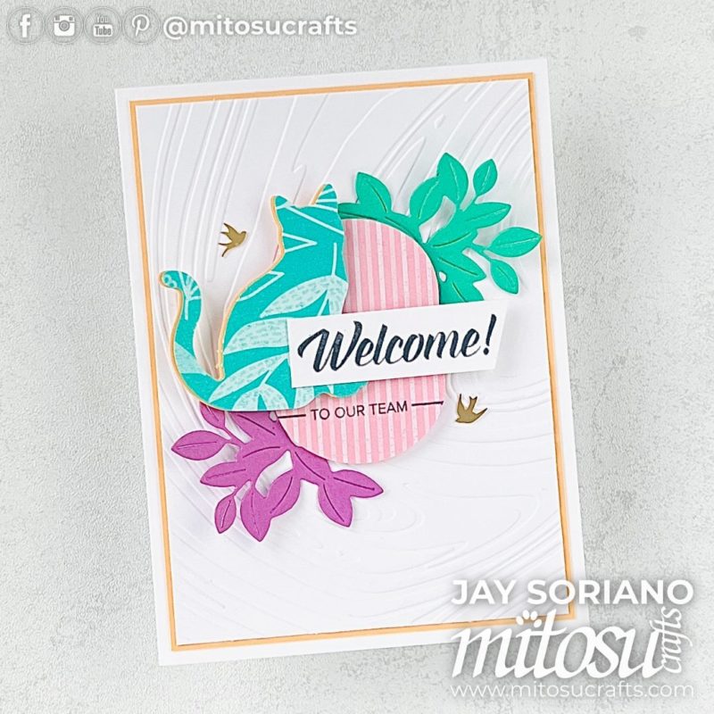 Welcome 2024-2026 In Color Team Card Idea Mitosu Crafts by Barry & Jay Soriano Stampin' Up! UK France Germany Austria Netherlands Belgium Ireland