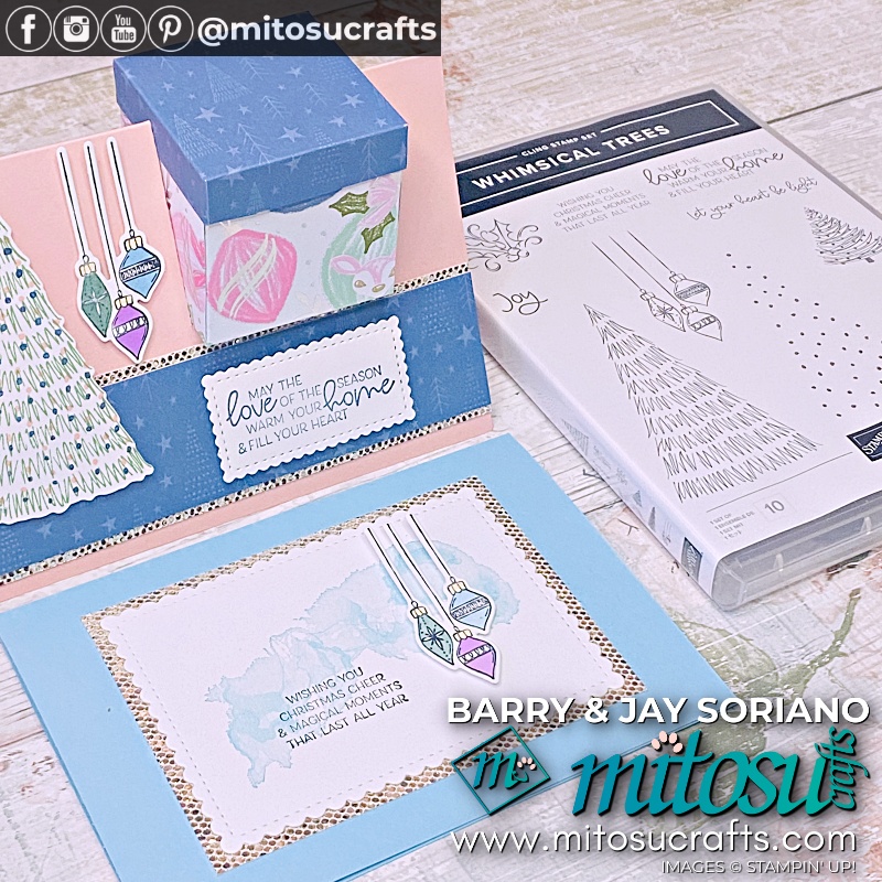 Box In A Card with Whimsical Trees from Mitosu Crafts UK by Barry & Jay Soriano Stampin' Up! Demonstrators