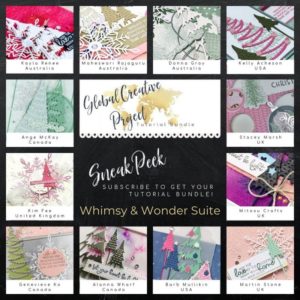 Whimsy & Wonder Suite Theme Global Creative Project Tutorial Bundle Sneak Peek from Mitosu Crafts UK by Barry & Jay Soriano Stampin Up Demo