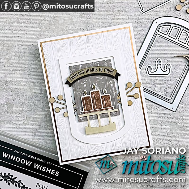Window Wishes Card Making Idea with Metallics from Mitosu Crafts by Barry & Jay Soriano Stampin' Up! UK France Germany Austria Netherlands Belgium Ireland