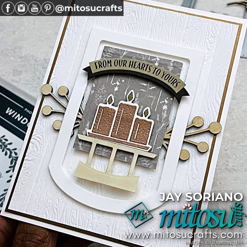 Window Wishes Card Making Idea with Metallics from Mitosu Crafts by Barry & Jay Soriano Stampin' Up! UK France Germany Austria Netherlands Belgium Ireland