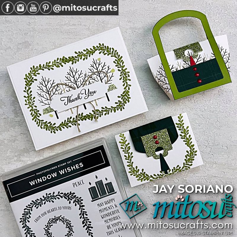 Window Wishes Card & Treat Bag Holder Ideas from Mitosu Crafts by Barry & Jay Soriano Stampin Up UK France Germany Austria Netherlands Belgium Ireland