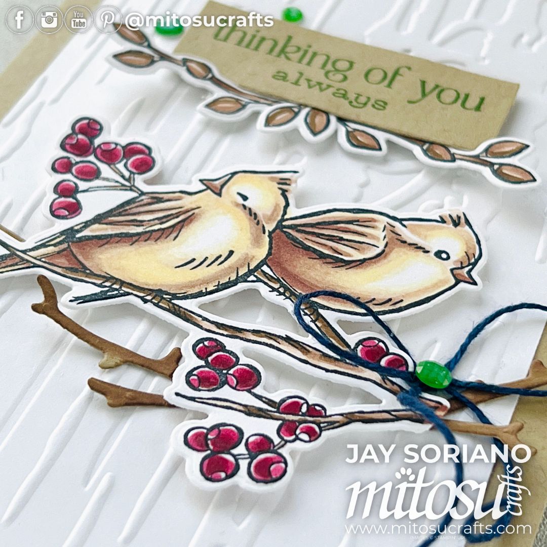 Beautiful Winterly Tree Tops Birds #GDP451 - Mitosu Crafts