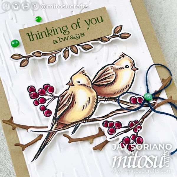 Beautiful Winterly Tree Tops Birds #GDP451 - Mitosu Crafts