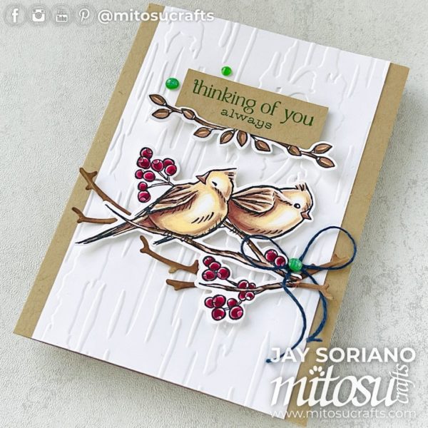 Beautiful Winterly Tree Tops Birds #GDP451 - Mitosu Crafts