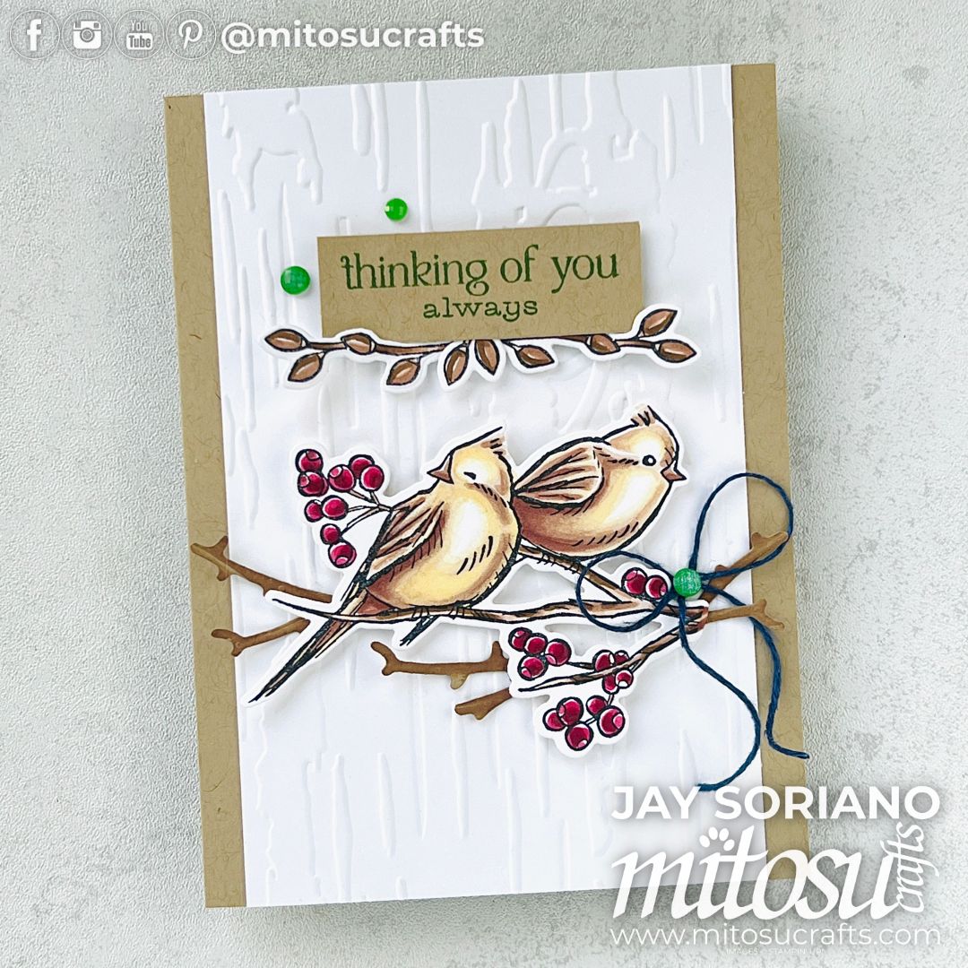 Beautiful Winterly Tree Tops Birds #GDP451 - Mitosu Crafts