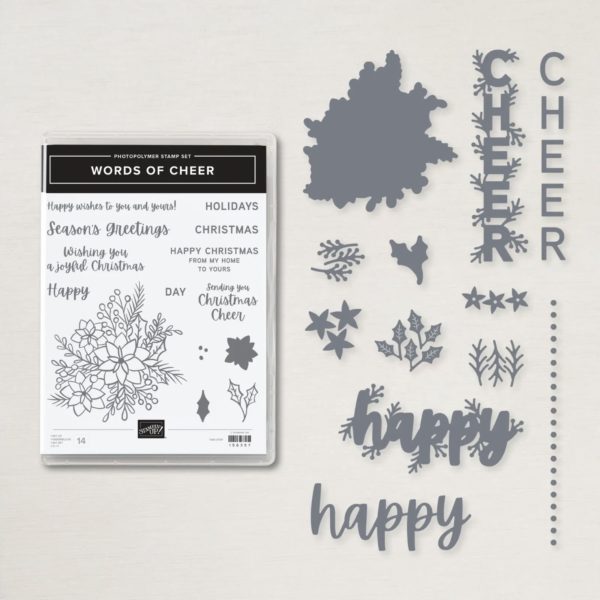 Words of Cheer Bundle for Card Making Online Class with Mitosu Crafts UK by Barry & Jay Soriano Stampin Up Demo