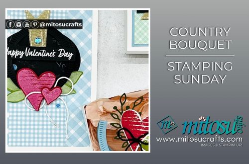 Country Bouquet Papercraft Card Ideas from Mitosu Crafts by Barry & Jay Soriano Stampin Up UK France Germany Austria Netherlands Belgium Ireland