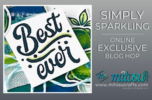 Best Ever Simply Sparkling Lime Card Idea from Mitosu Crafts by Barry & Jay Soriano Stampin' Up! UK France Germany Austria Netherlands Belgium Ireland Blog