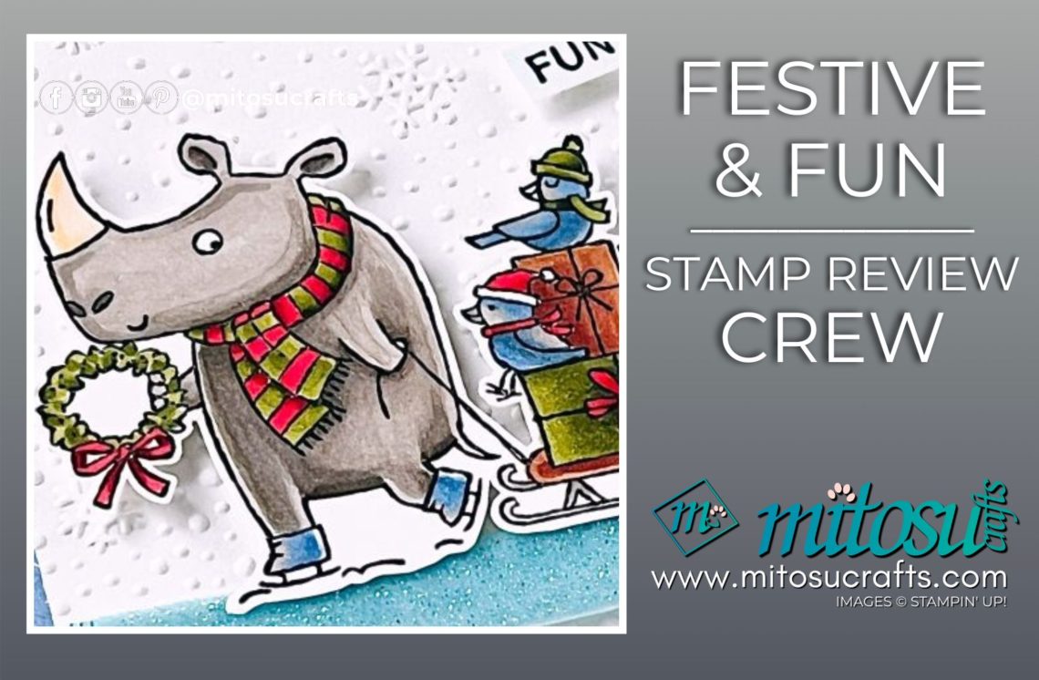Festive & Fun Stampin Blends Colouring Christmas Card Idea from Mitosu Crafts by Barry & Jay Soriano Stampin' Up! UK France Germany Austria Netherlands Belgium Ireland Blog